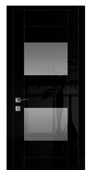 Дверь ДОБ Шотти-3 Черный глянец