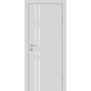 Дверь P-11 белоснежный лакобель Агат