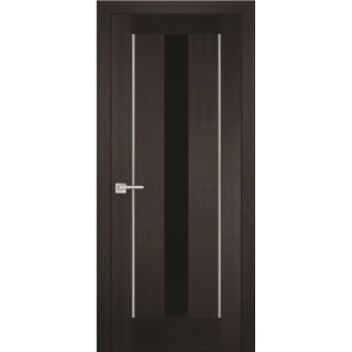 Дверь PS-02 черный лакобель Венге Мелинга