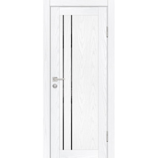 Дверь PSM-10 черный лакобель Дуб скай белый