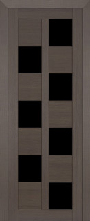 Дверь ДО 36X Стекло: Черный Триплекс Цвет: Грей Мелинга