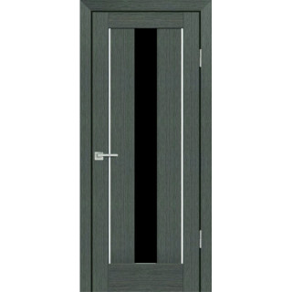 Дверь PS-02 черный лакобель Грей Мелинга