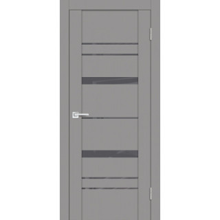 Дверь PST-2 серый лакобель серый бархат