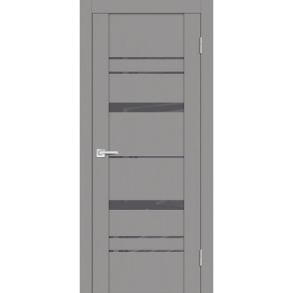 Дверь PST-2 серый лакобель серый бархат