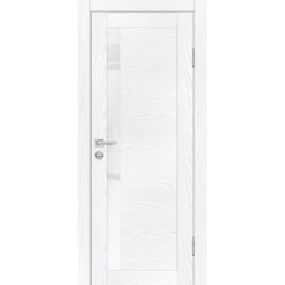 Дверь PSM-11 белоснежный лакобель Дуб скай белый