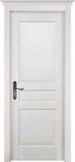 Межкомнатная дверь из массива ольхи Граф "GR" ДГ эмаль белая