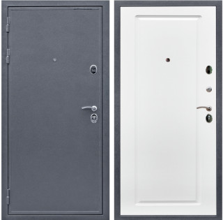 Дверь входная Армада Лондон 2 Антик серебро / МДФ 16 мм ФЛ-119 Ясень белый