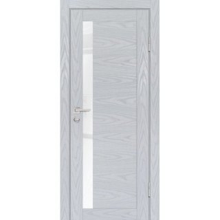 Дверь PSM-11 белоснежный лакобель Дуб скай серый