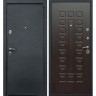 Дверь входная металлическая (железная) Граф Монарх шёлк чёрный - венге