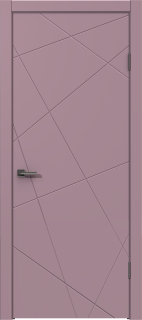 Межкомнатная дверь из массива сосны Граф "Nord" 5.1 ДГ RAL 4009