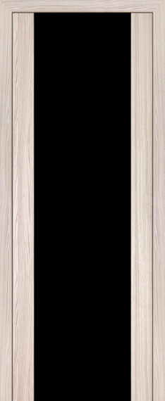 Дверь ДО 8X Стекло: Черный Триплекс Цвет: Капуччино Мелинга
