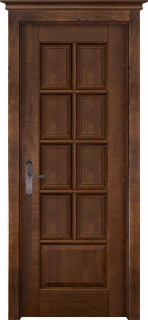 Межкомнатная дверь из массива ольхи Граф "LOND" ДГ Ант. орех