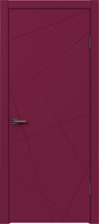Межкомнатная дверь из массива сосны Граф "Nord" 5.1 ДГ RAL 4006