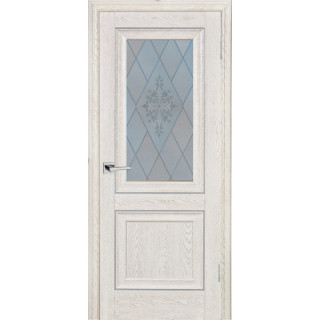 Дверь PSB-27 Сатинат, пескоструйная обработка Дуб Гарвард кремовый