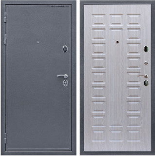 Дверь входная Армада Лондон 2 Антик серебро / МДФ 16 мм ФЛ-183 Дуб беленый