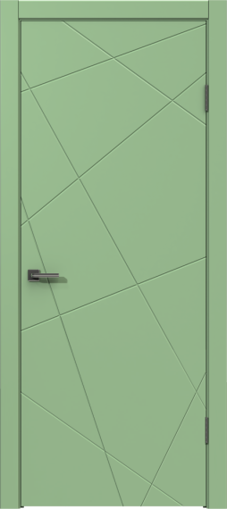 Межкомнатная дверь из массива сосны Граф "Nord" 5.1 ДГ RAL 6019