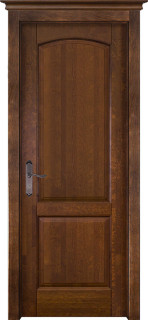 Межкомнатная дверь из массива ольхи Граф "FOB" ДГ Ант. орех