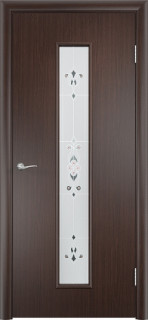Дверь ДО Тип С-21(x) Барроко Венге