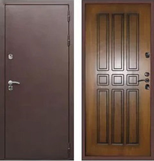 Дверь входная металлическая (железная) Граф Неаполь с терморазрывом антик медь - Vinorit Golden