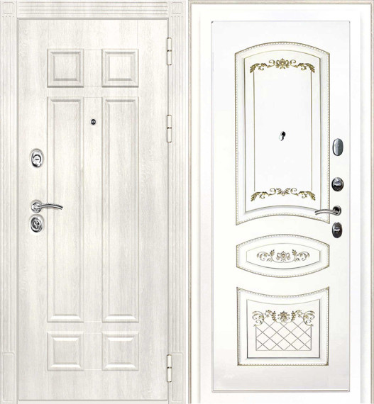 Дверь Гера-2 / Смальта-05 Шагрень RAL 1013