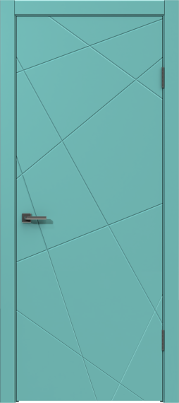 Межкомнатная дверь из массива сосны Граф "Nord" 5.1 ДГ RAL 6027