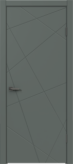 Межкомнатная дверь из массива сосны Граф "Nord" 5.1 ДГ RAL 7031