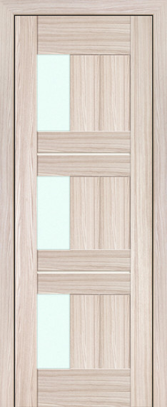 Дверь ДО 35X Стекло: Белый Триплекс Цвет: Капуччино Мелинга