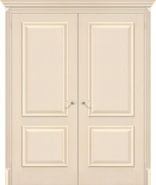 Дверь Классико-12 двойная ДГ Ivory