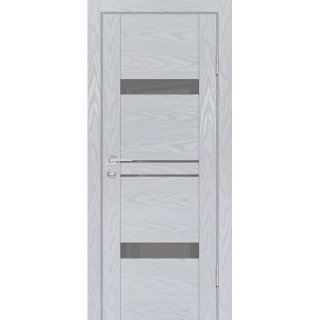 Дверь PSM-12 серый лакобель Дуб скай серый