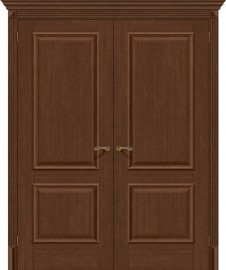 Дверь Классико-12 двойная ДГ Brown Oak