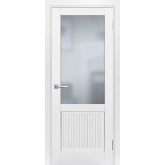 Дверь PSE-27 белый сатинат Белоснежный
