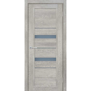 Дверь ТЕХНО-802 графит сатинат, серый лакобель Чиаро гриджио