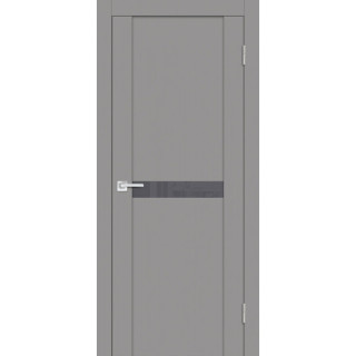 Дверь PST-3 серый лакобель серый бархат