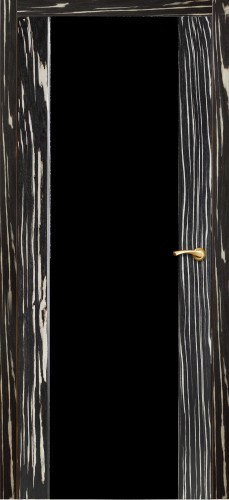 Дверь ДО Престиж с остеклением (чёрный) Черный эбен