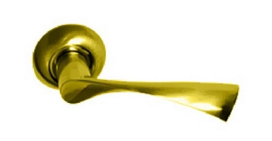 Дверная ручка V23 Латунь золото 