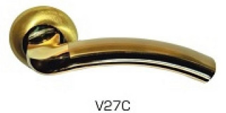 Дверная ручка V27C Латунь золото 