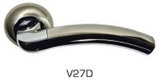 Дверная ручка V27D Никель серебро 