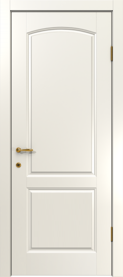 Межкомнатная дверь из массива сосны Граф "Bon" 8 ДГ RAL 9010