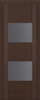 Дверь ДО 21X Стекло: Серебрянный лак Цвет: Венге Мелинга