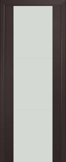 Дверь ДО 22U Стекло: Белый лак Цвет: Темно-коричневый