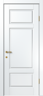 Межкомнатная дверь из массива сосны Граф "Bon" 4 ДГ RAL 9003