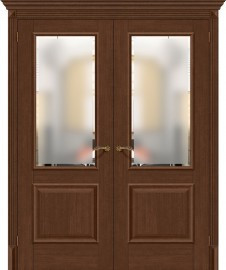 Дверь Классико-13 двойная ДО Brown Oak